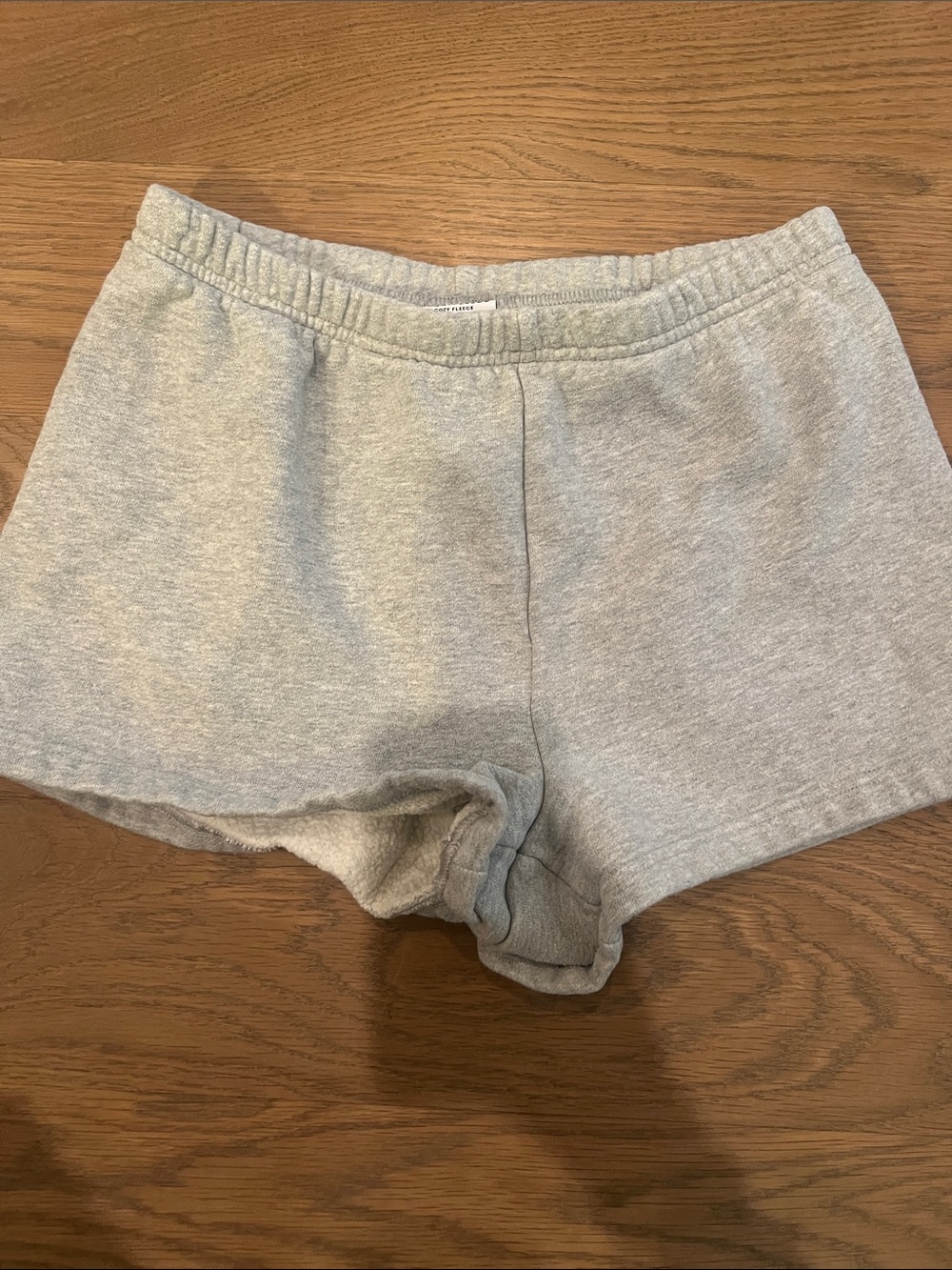 Aritzia Light Gray Fleece Athletic Shorts